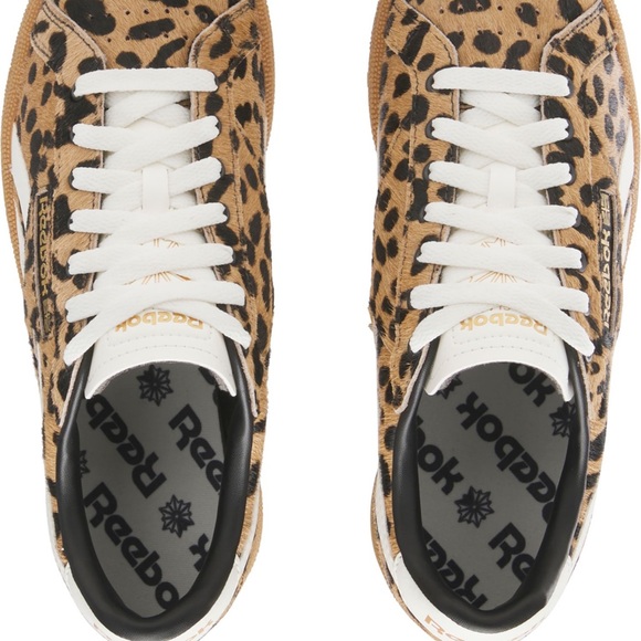 Reebok Women's Club C Leopard Print Sneakers - Picture 2 of 6